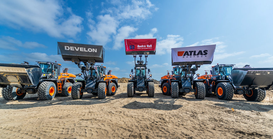 André Voß Erdbau & Transport GmbH has acquired five new Develon wheel loaders with CVT transmission